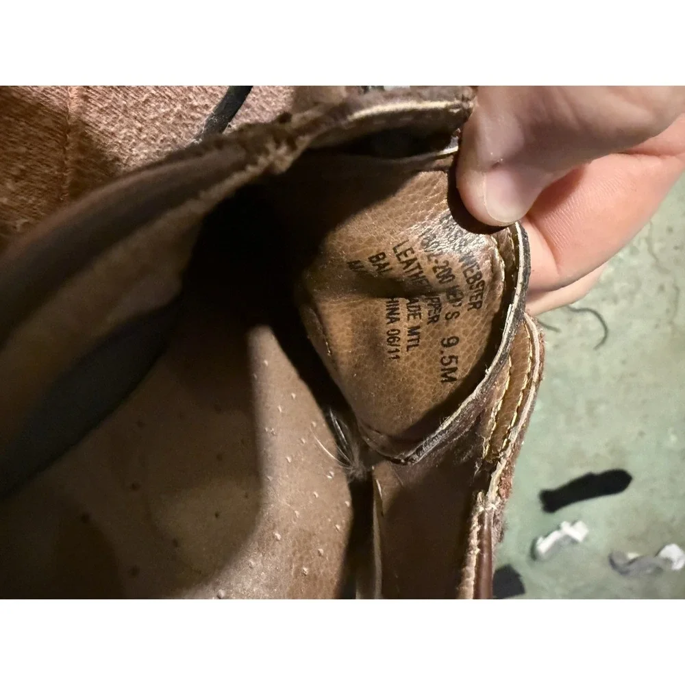 Bass Weejuns Logan‎ Cap Toe Oxford 9.5M Brown Leather Dress Shoes